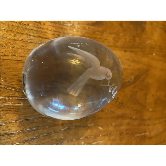 Vintage Ekenas Sweden Hummingbird Egg-Shaped Paperweight EUC! - Picture 4 of 9